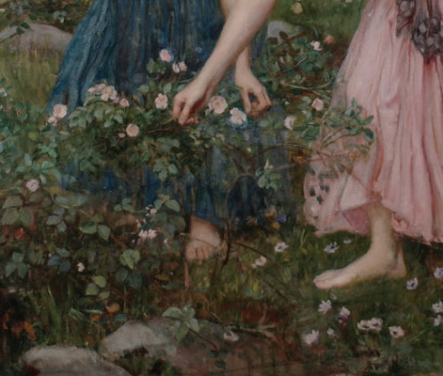 art-rose: John William Waterhouse + flowers