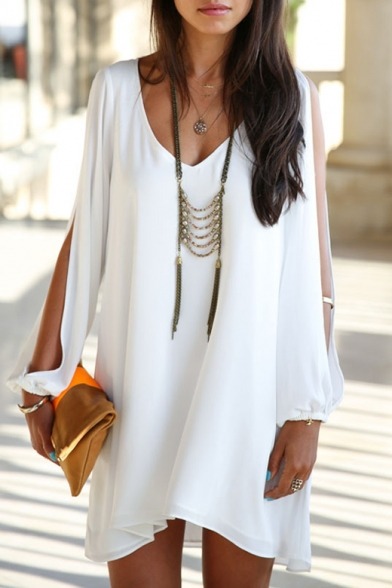 blogtenaciousstudentrebel:  White &amp; Black Dresses  White VS Black    White