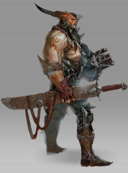 ataashe:  Concept Art of The Iron Bull -