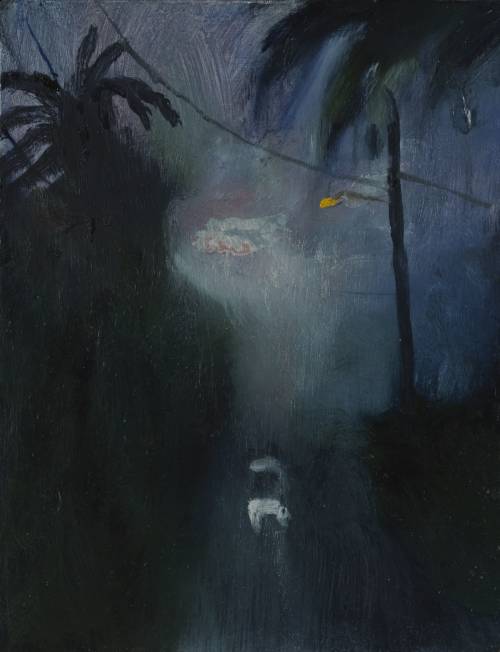 huariqueje:Of Darkness   -  Suzy Murphy , 2020British, b.  1967-Oil on board , 25 x 20 cm.    9.8 x 