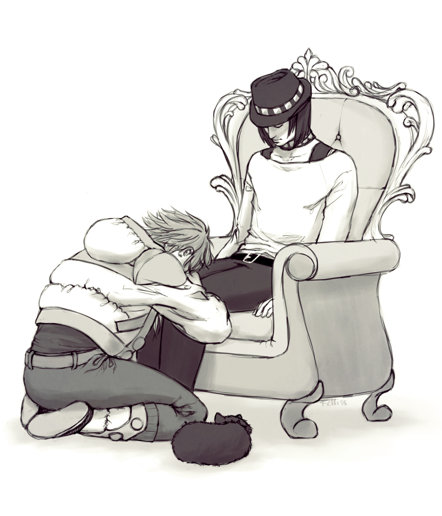 felliss2:  how I imagined them when they were talking in Scrap 