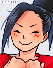 aizawashoutta:  YAOYOROZU MOMO | HEROINE: CREATI | o(〃＾▽＾〃)o  ↳ Happy Birthday to my sweetheart Elly @usagiyamah ~ ★  