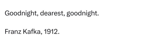 Oh, Kafka, Were Really In It Now