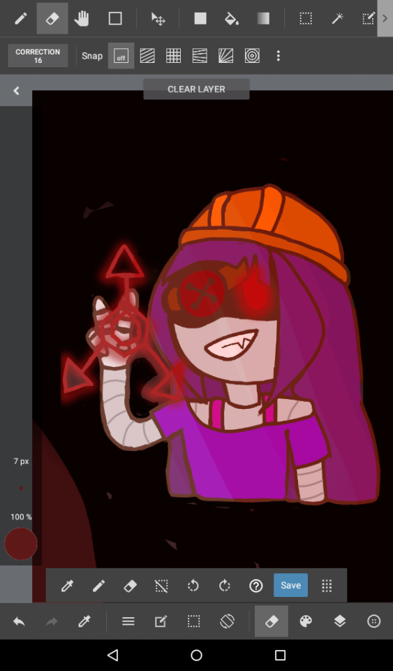 I Drew Doll! (With Like- Oil And Stuff Under The Cut. I Forgot She Had Actual Blood FRom Her Eye So Shhhhhh)