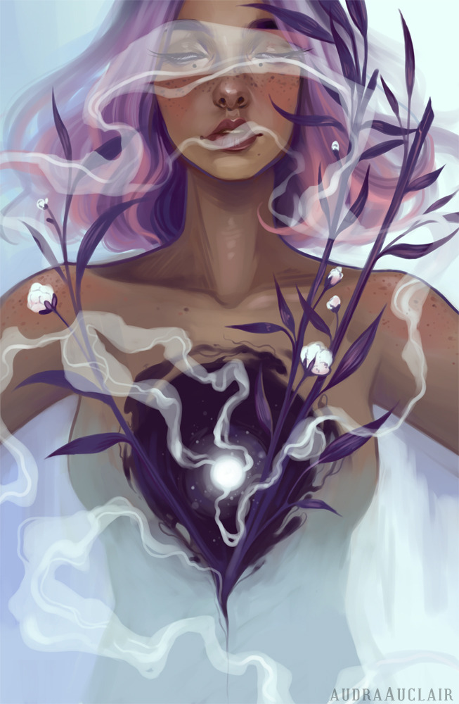audraauclair:  Alas! “Purpose” is finished! This painting has a lot of meaning