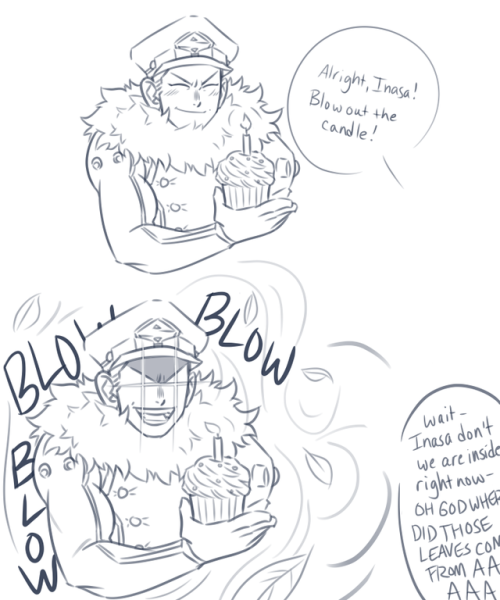 this happens every year~ happy birthday yoarashi inasa! ~