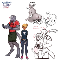 kaizhar:  So I had an idea…What if Cthulhu, like, had enough of devouring worlds and, like, wanted to have a relationship, and.. like, started dating a cute femboy.Yeah. Patreon. If u liek my trash.