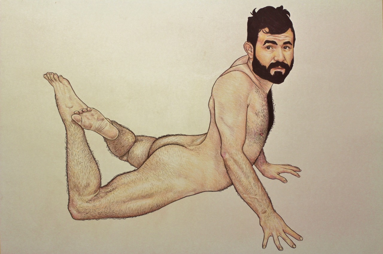 coopkalv: matthewconwayart:  mario. color pencil on toned paper. 2016.       (via