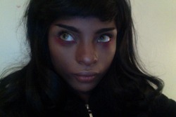 indikos:  I shaved part of my eyebrows for today’s Lady Vengeance look 