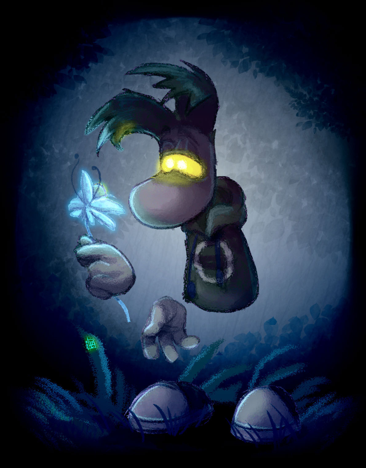 This is one of theses sketchs where I add some shadow and light effect.
I wanted to draw one of Rayman’s evil clones, but which one ? There’s so manie, actually. So here’s the Bad Rayman, also know as Rayman Black and White, who’s the evil one who...