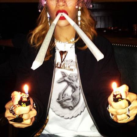 rickyave:  Rihanna Smokes Out In Amsterdam porn pictures