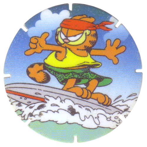 spengs: just found these fucking dope garfield milk caps from 1995 