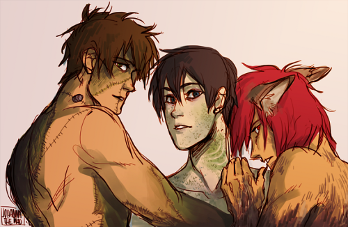 johannathemad:  happy halloween from some swimmer boys