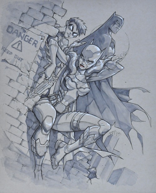 fyeahbatgirl:  Batfamily by Eddie Nunez