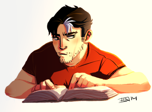 nevolition:he’s trying to read austen, what do you wantfirst sketch from tonight’s livestream! jason