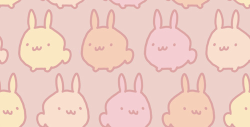 Tiling kawaii bunny wallpaper by Genice Chan (aka genicecream).
Follow Desktop Candy for more kawaii wallpaper artists!