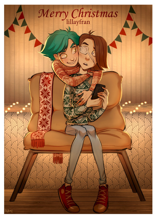 karamell-art: I commissioned the talented @polochka​ this Christmas for @lillayfran​ ‘s presen