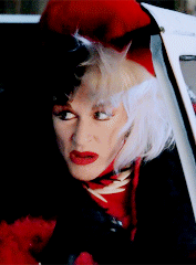 lady-arryn:101 dalmatians: cruella de vil + costumes(requested by anonymous)