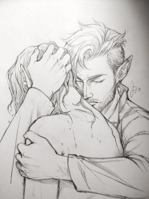 yumikoyuki:Reiron sketch dump. Mairon belongs to witchercraftcos, Reza belongs to me.