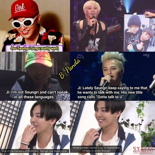 b-pandari: Let’s talk that Seungri is not alone who always can’t not to talk about Ji. J