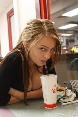 upskirtbooty:Hanging out at Arby's 