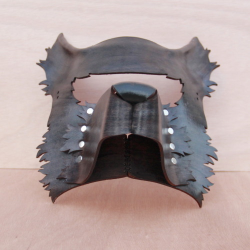 This Leather Wolf Mask Can Be Worn With Glasses! Also, Of The Canine Masks Ive Made, This Is The One