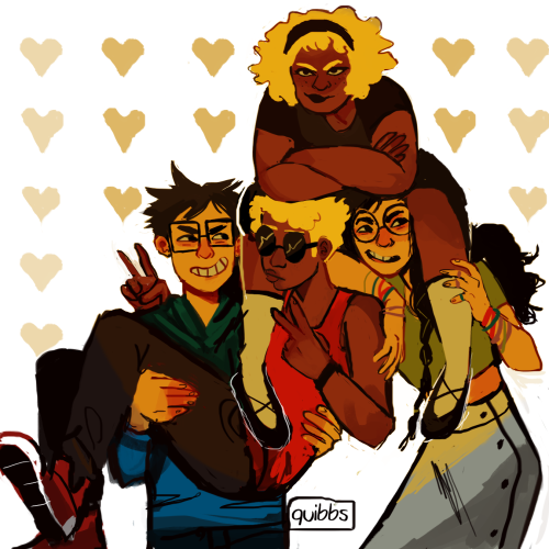 quibbs:  the loves of my life carrying the loves of their lives 