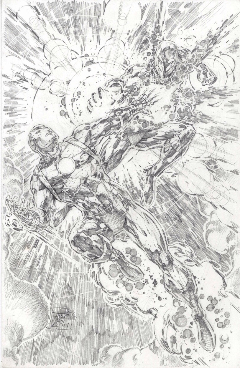 ungoliantschilde:  some commissioned pencil pinups by Philip Tan.