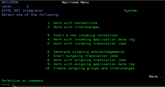 extol cleo integrator mailroom connections