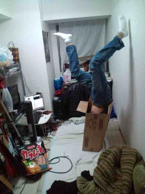 A person’s room after an earthquake