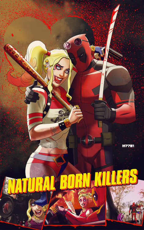 extraordinarycomics: Deadpool & Harley Quinn  Created by M7781 