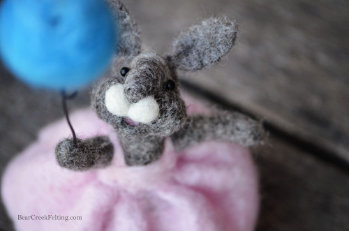 Bear Creek Bunnies needle felted by Teresa Perleberg