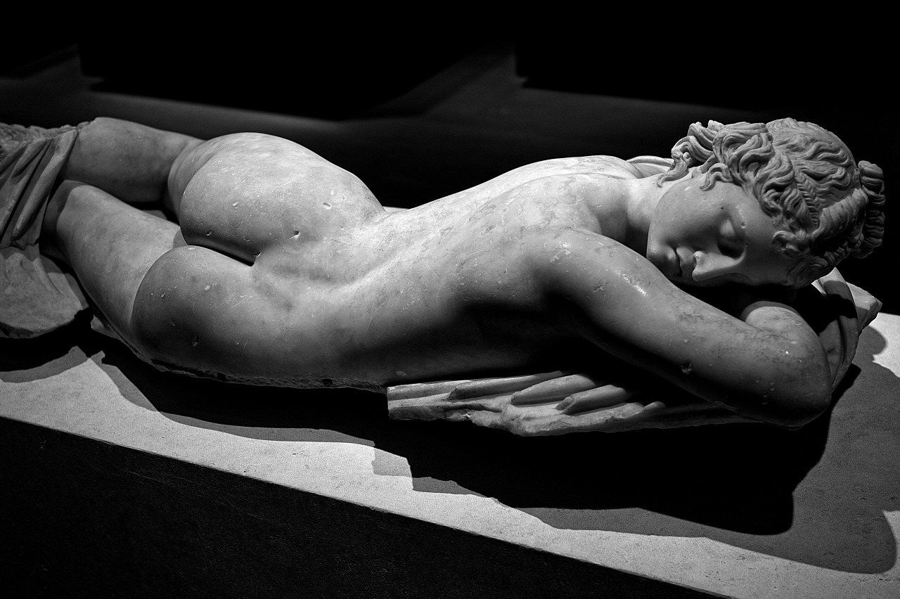 mp-a:  the hermaphrodite, Museo Romano, Rome, Palazzo Massimo. All rights reserved