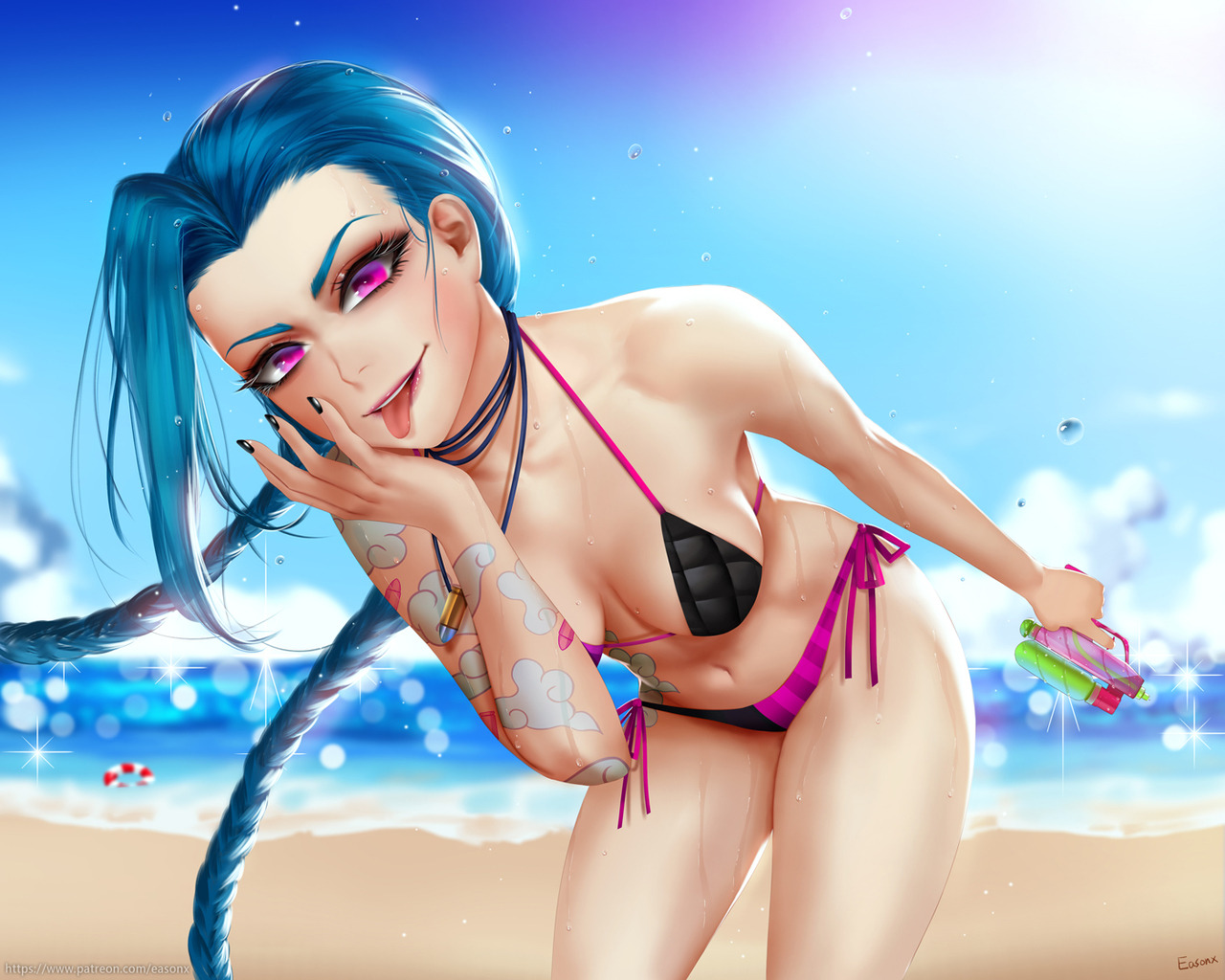 easonxxxxxx:    League of Legends Jinxfanartsupport me on Patreonfollow me on ：PIXIVDeviantARTArtStationTwitterGumroadFacebook