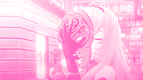 Pink Anime Aesthetic Vocaloid Luka Megurine Credits