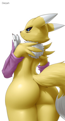 derpah:  Renamon drawing finished on the