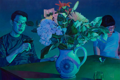 supersonicart:Xiao Wang. Contemporary realist works inspired by Magical Realism by artist Xiao Wang.