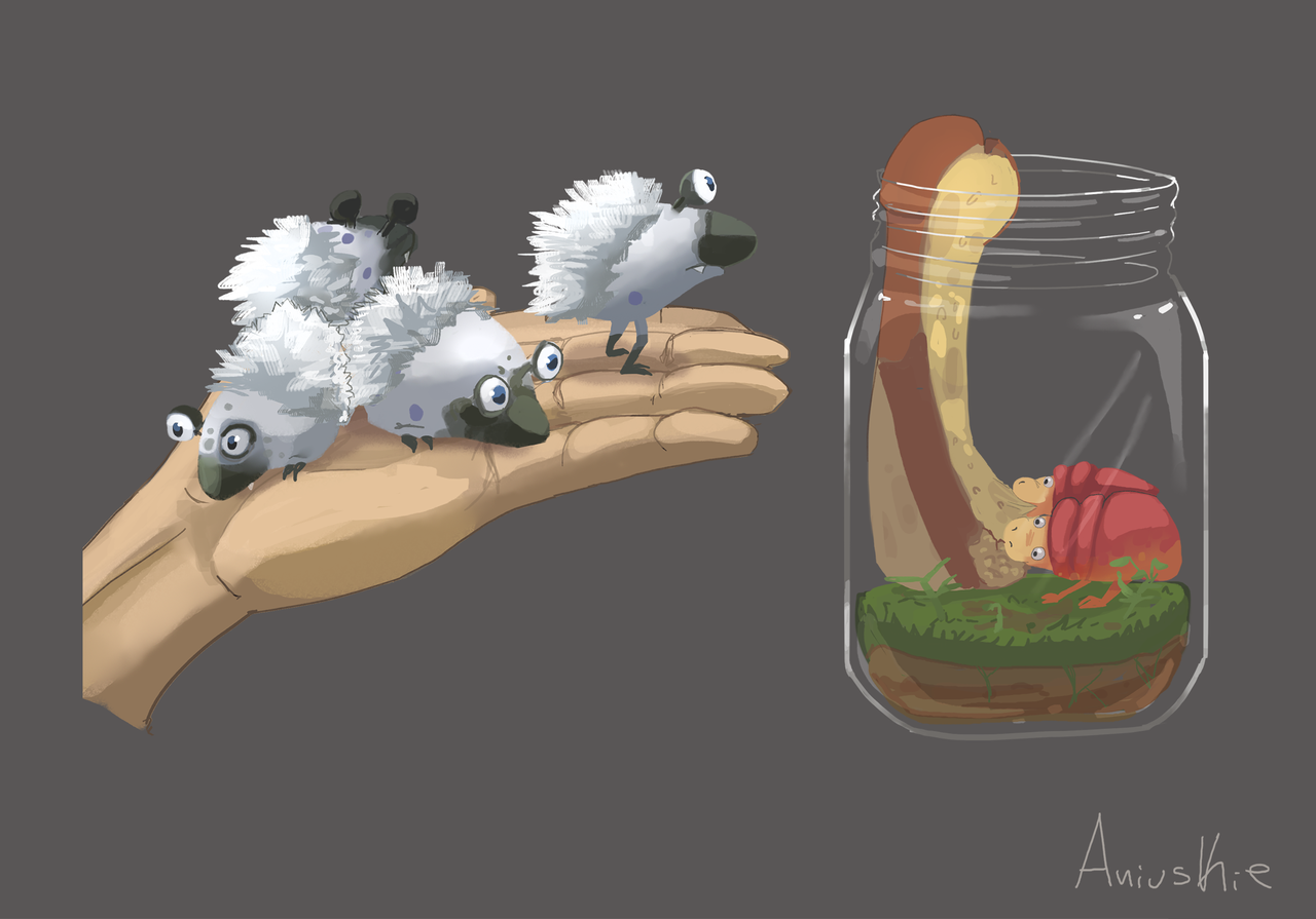 wayward-delver: aniuskie: Pikmin creachers This has always been a childhood fantasy