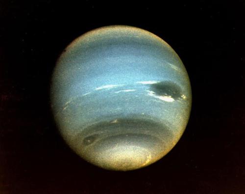 Image of the planet Neptune seen by the space probe Voyager 2Image credit: NASA/JPL