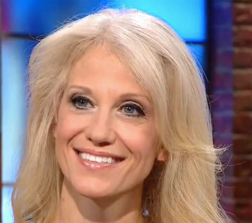 sadyoda:  sadyoda: kellyanne conways face is slowly melting off against the sheer force of her brain