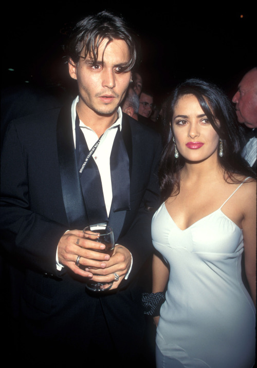 depplyobsessed:Johnny Depp and Salma Hayek 1995