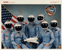 Spacewatching:  &Amp;Ldquo;Unofficial&Amp;Rdquo;, Gag, Photo Of The Crew Of Sts-61-C