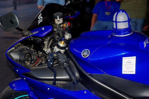 iheartgeek:  As promised, Photoset of Tardis motorcycle. Pictures courtesy of LejonAJohnson and Photo Knight on Flickr. 