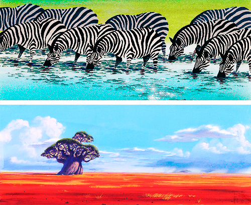 mickeyandcompany:  Stunning pieces of concept art from The Lion King (adapted from