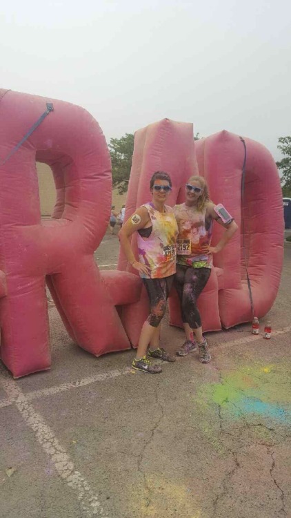 Some color me rad fun. My first 5k!