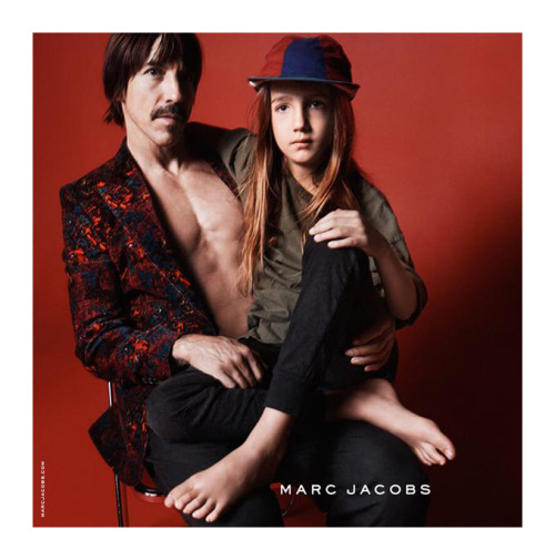 Anthony Kiedis &amp; his son star in the new Marc Jacobs FW campaign shot by David Sims.