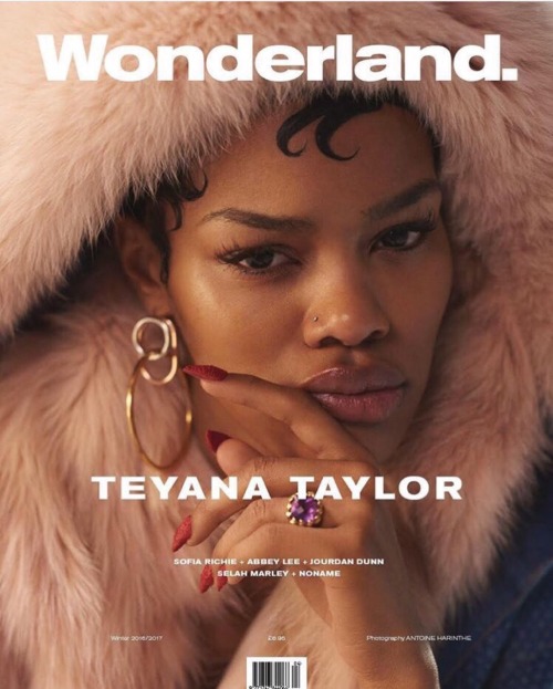 lofty-vanguard: Teyana Taylor covers Wonderland Magazine Dec. Issue