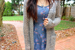 kettlec0rn:  outfit on mondayy :) (my dress is from pacsun &amp; my cardigan is from charlotte russe)ig: kettlec0rn 