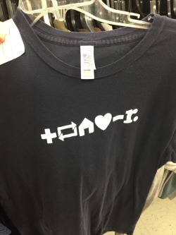 shiftythrifting:  I found a Tumblr shirt???