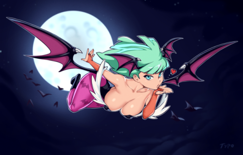 Porn photo requiemdusk:Morrigan at Midnight